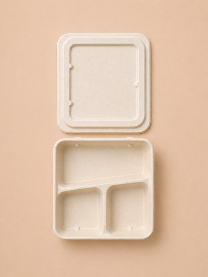 Bento Box 3-Compartment (Slanted Partition)
