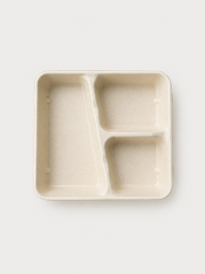 Bento Box 3-Compartment (Slanted Partition)