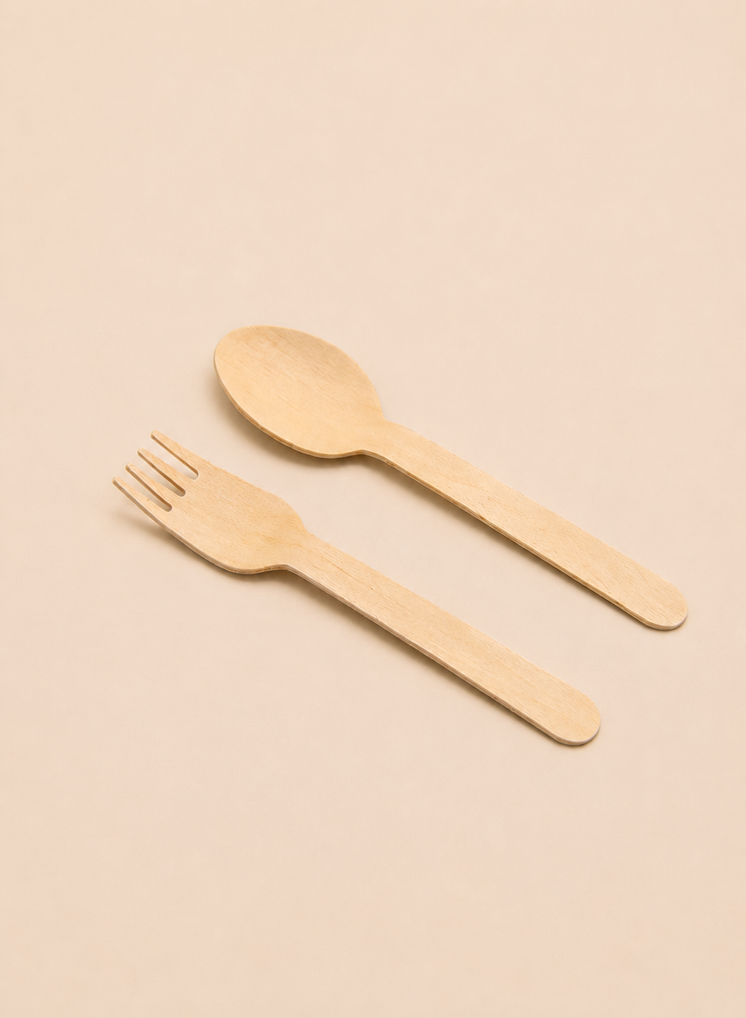 Birchwood Spoon + Fork (Grade A)