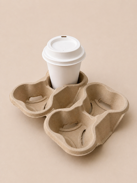 Paper Pulp Breakable 4-Cups Holder