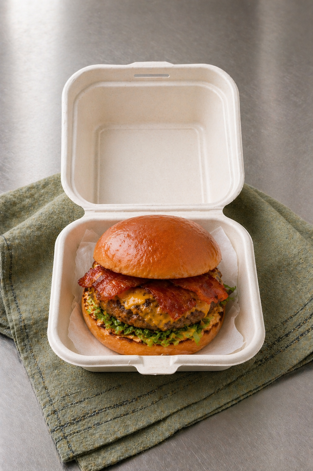 Clamshell Hamburger Box (450ml)