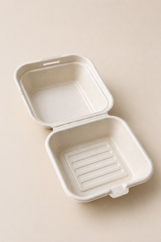 Clamshell Hamburger Box (450ml) White
