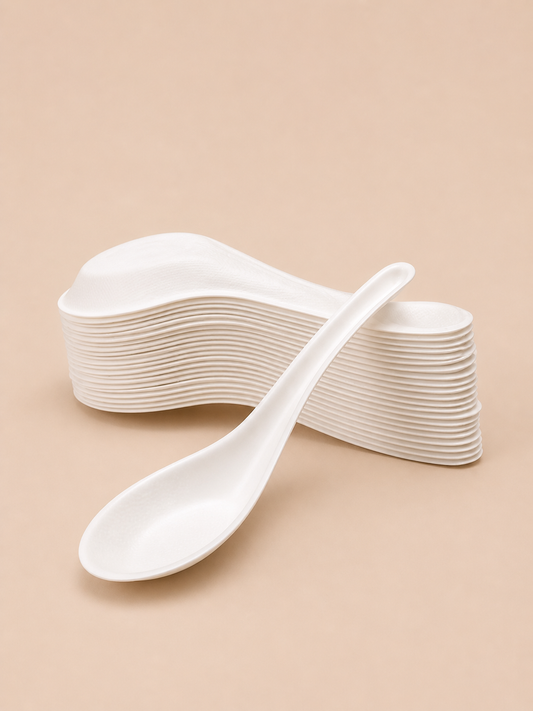 Bagasse Chinese Soup Spoon