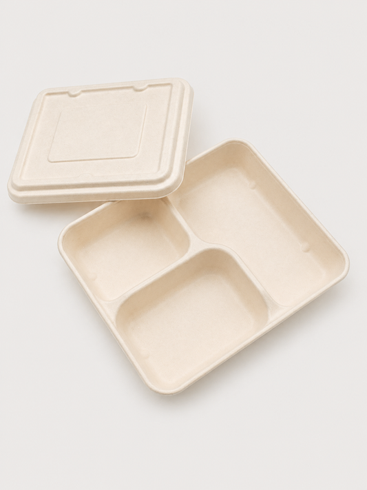 Bento Box 3-Compartment (Curved Partition)