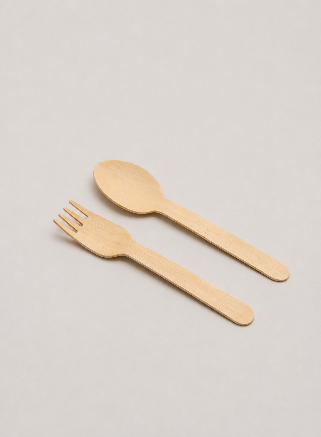 Birchwood Spoon + Fork (Grade A)