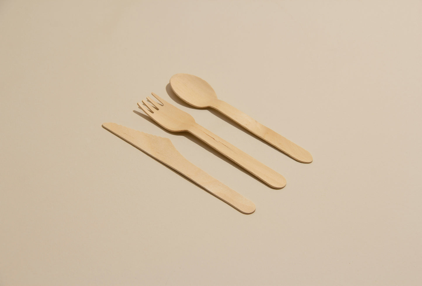 Birchwood Spoon + Fork + Knife (3-Piece Set)