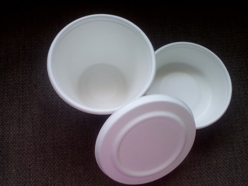 Sugarcane Bowl with Cup Insert & Lid