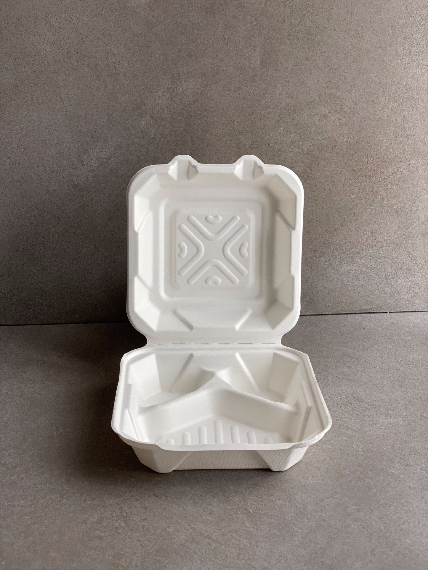 Clamshell 3-Compartment Meal Box (850ml)