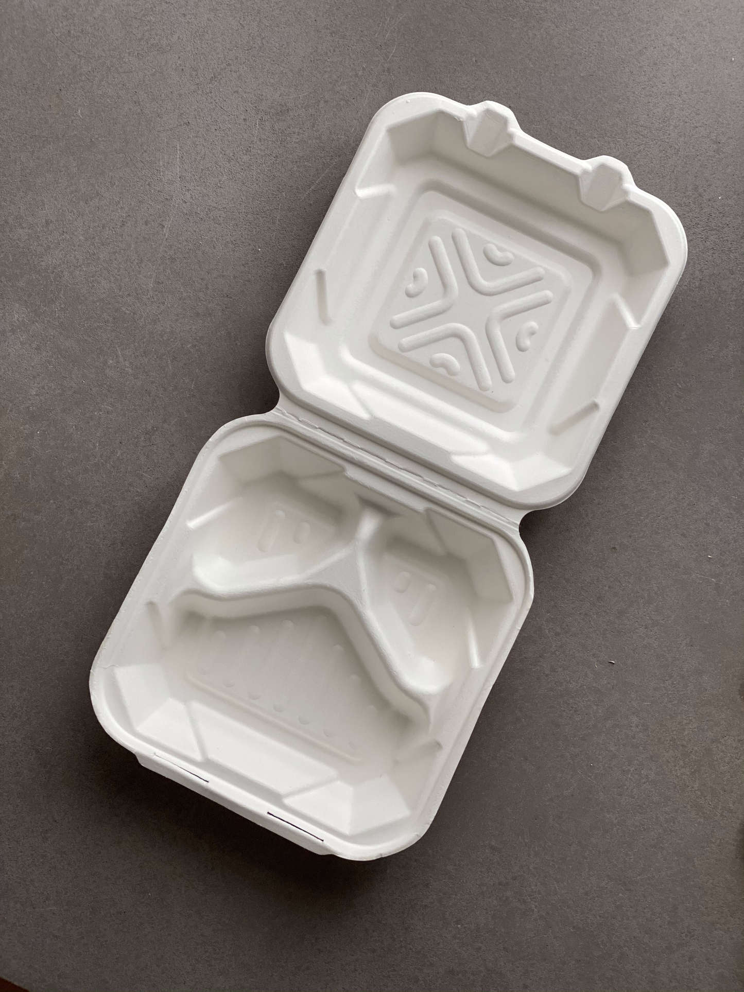 Clamshell 3-Compartment Meal Box (850ml)